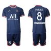 Men's Paris Saint-Germain #8 Paredes 2021/22 Blue Soccer Jersey