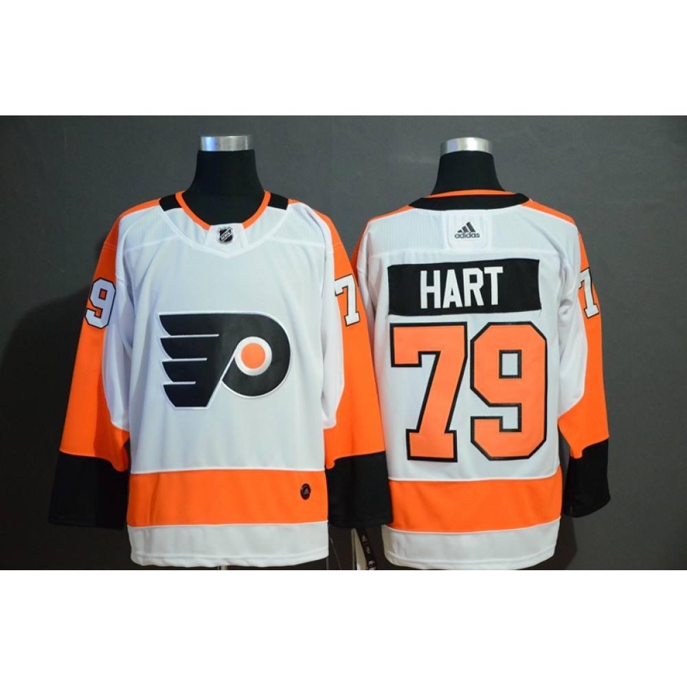 Men's Philadelphia Flyers #79 Carter Hart White Stitched NHL Jersey 1