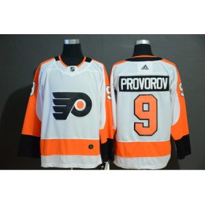 Men's Philadelphia Flyers #9 Ivan Provorov White Stitched NHL Jersey