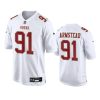 Men's San Francisco 49ers #91 Arik Armstead White Fashion Limited Stitched Game Football Jersey