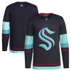 Men's Seattle Kraken Blank Navy Stitched Jersey