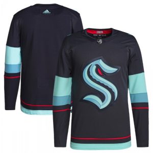 Men's Seattle Kraken Blank Navy Stitched Jersey