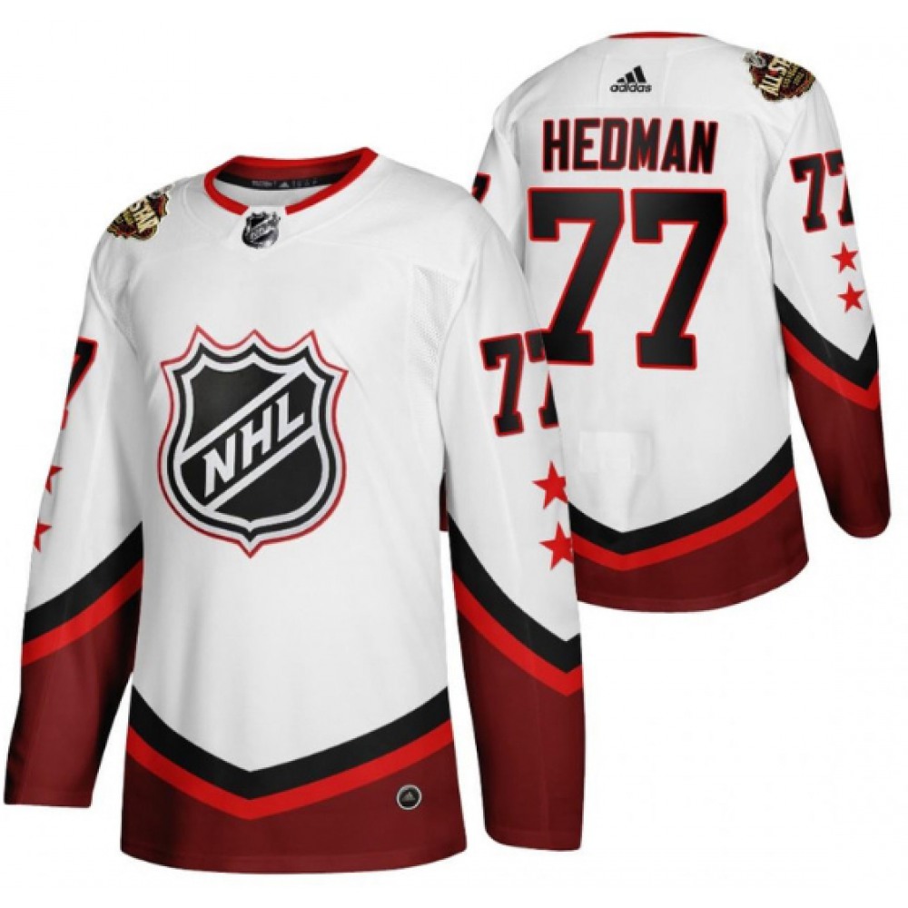 Men's Tampa Bay Lightning #77 Victor Hedman 2022 All-Star White Stitched Jersey 1