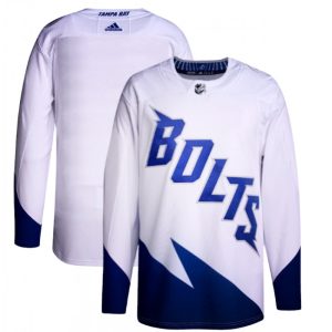 Men's Tampa Bay Lightning Blank 2022 White Stadium Series Stitched Jersey