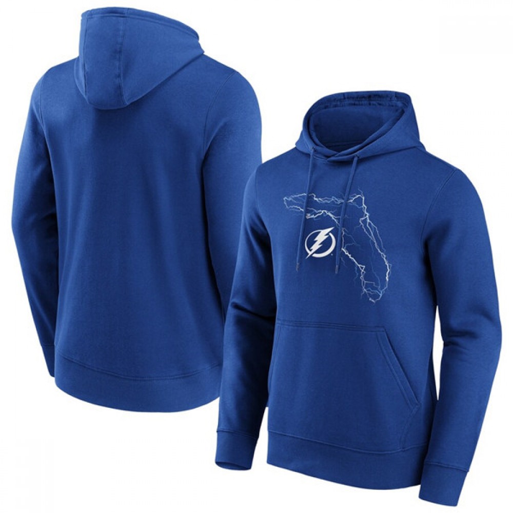 Men's Tampa Bay Lightning Royal Hometown Graphic Hoodie 1