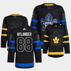 Men's Toronto Maple Leafs #88 William Nylander Premier Reversible Stitched Jersey