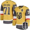 Men's Vegas Golden Knights #71 William Karlsson Gold 2023 Stanley Cup Final Stitched Jersey