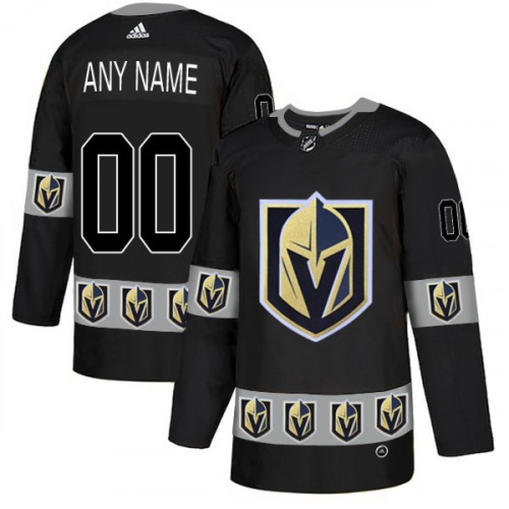 Men's Vegas Golden Knights Black Custom Name Number Size NHL Stitched Jersey 1