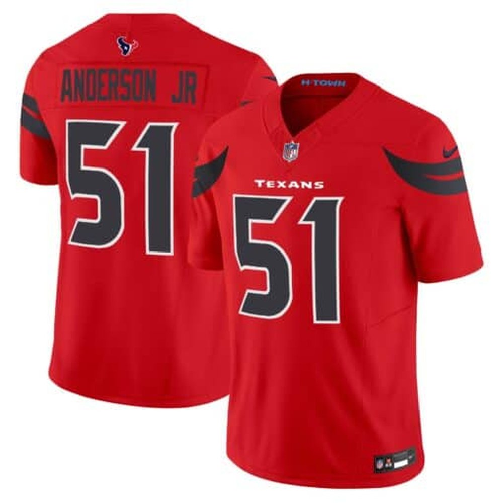 Men's Will Anderson Jr. Red Houston Texans #51 2nd Alternate Vapor F.U.S.E. Limited Jersey 1