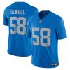 Men's Detroit Lions #58 Penei Sewell Blue Vapor F.U.S.E. Alternate Limited Jersey