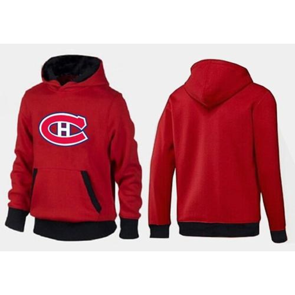 Montreal Canadiens Pullover Hoodie Red & Black 1