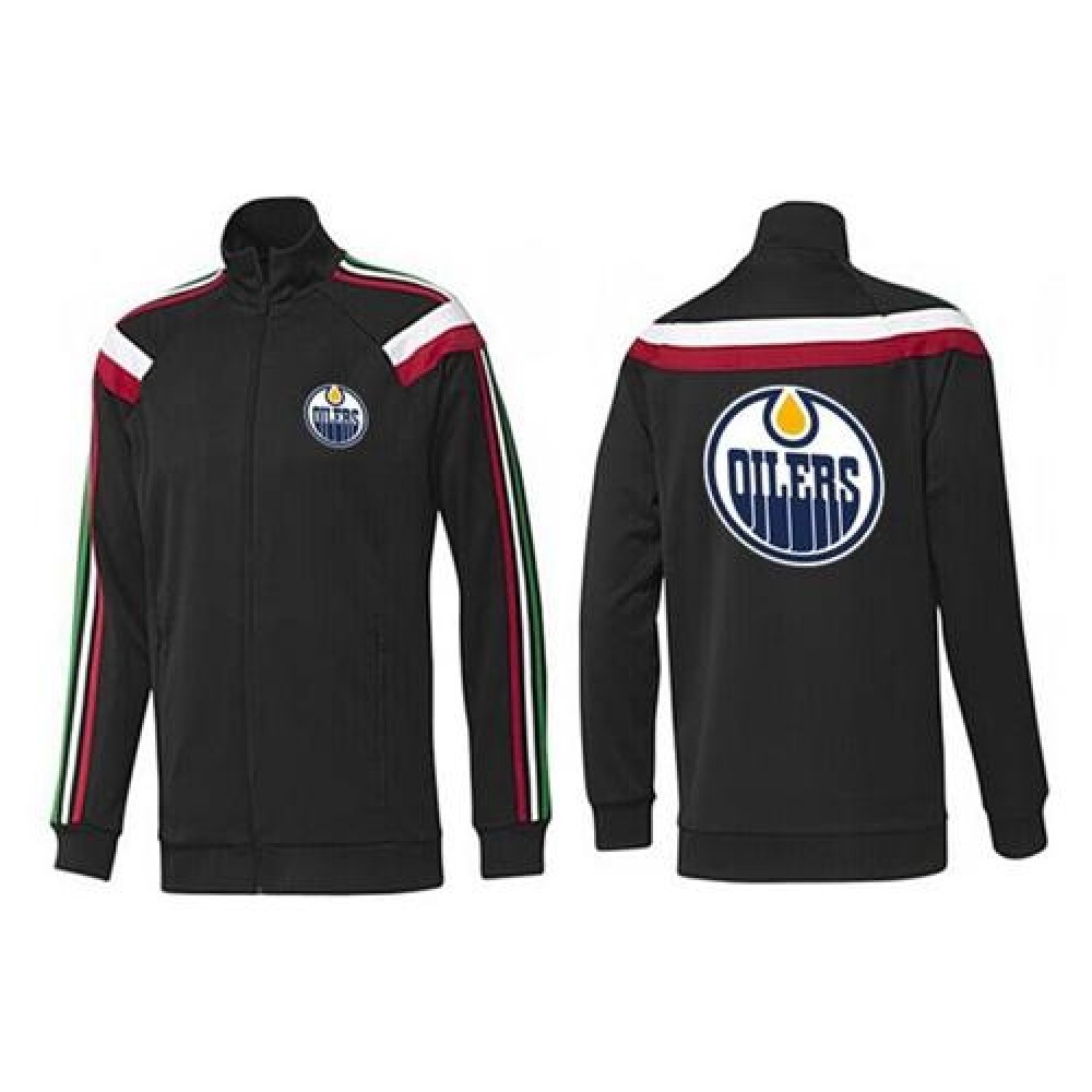 NHL Edmonton Oilers Zip Jackets Black-2 1