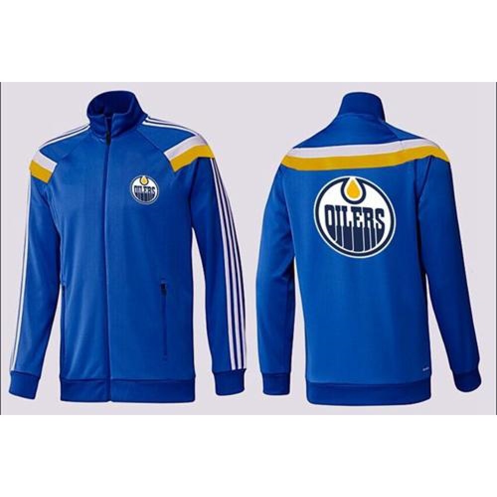 NHL Edmonton Oilers Zip Jackets Blue-3 1