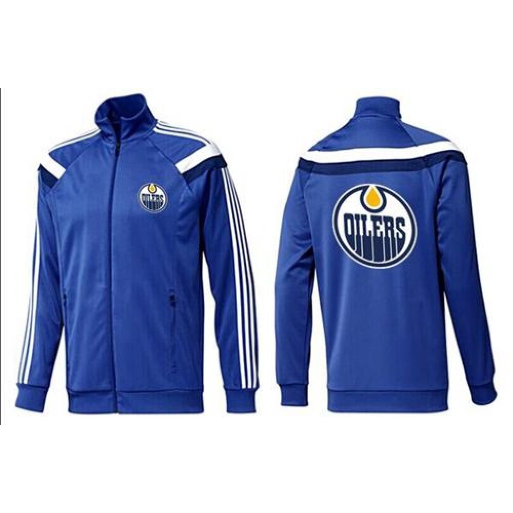 NHL Edmonton Oilers Zip Jackets Blue-4 1