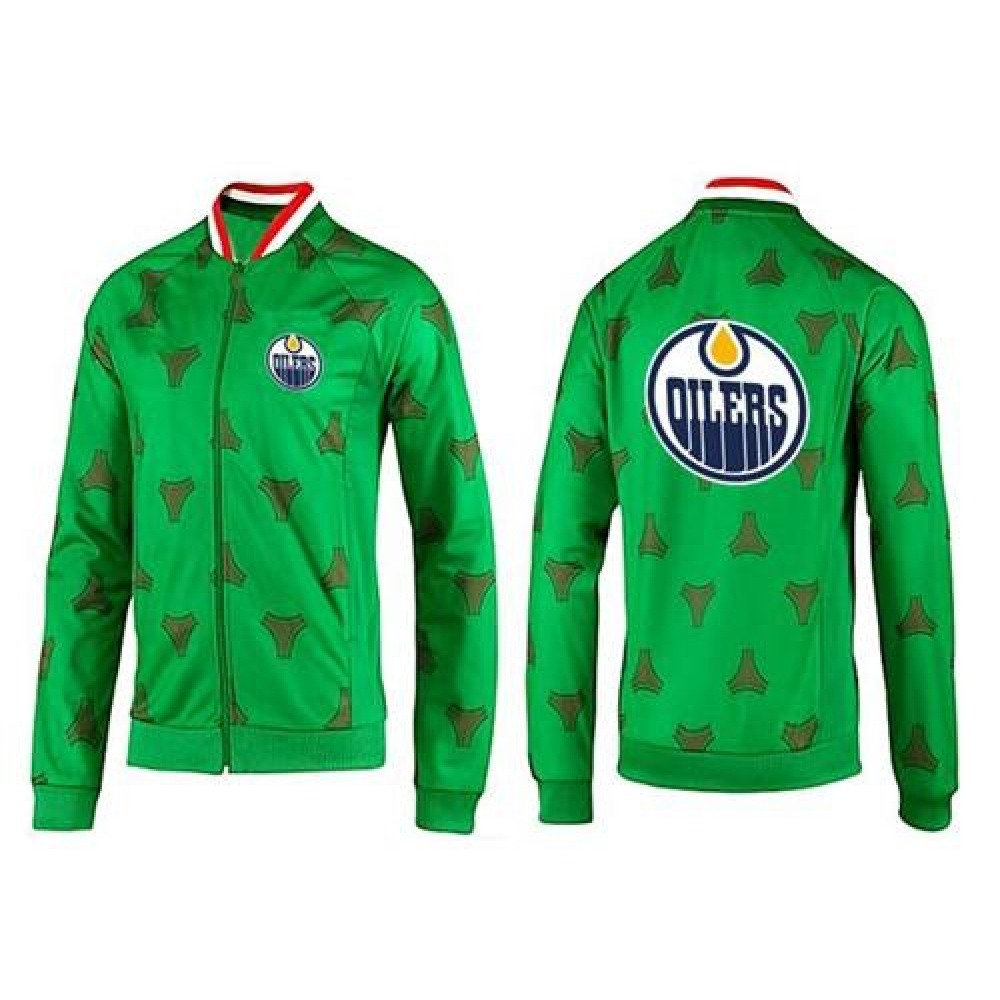 NHL Edmonton Oilers Zip Jackets Green 1