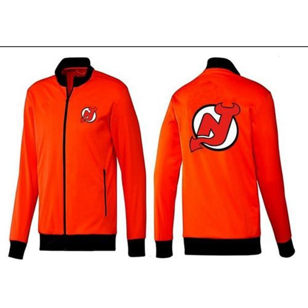NHL New Jersey Devils Zip Jackets orange-1 1