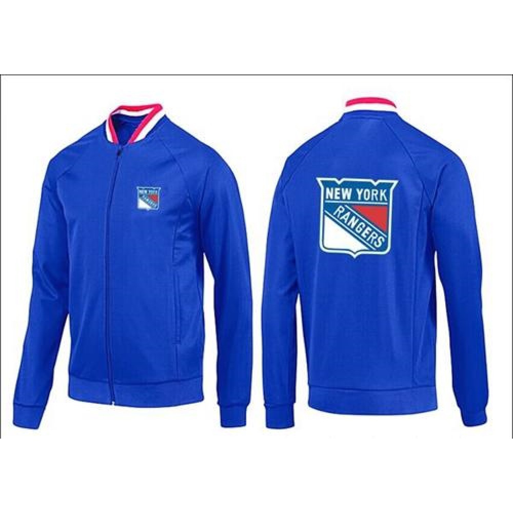 NHL New York Rangers Zip Jackets Blue-1 1