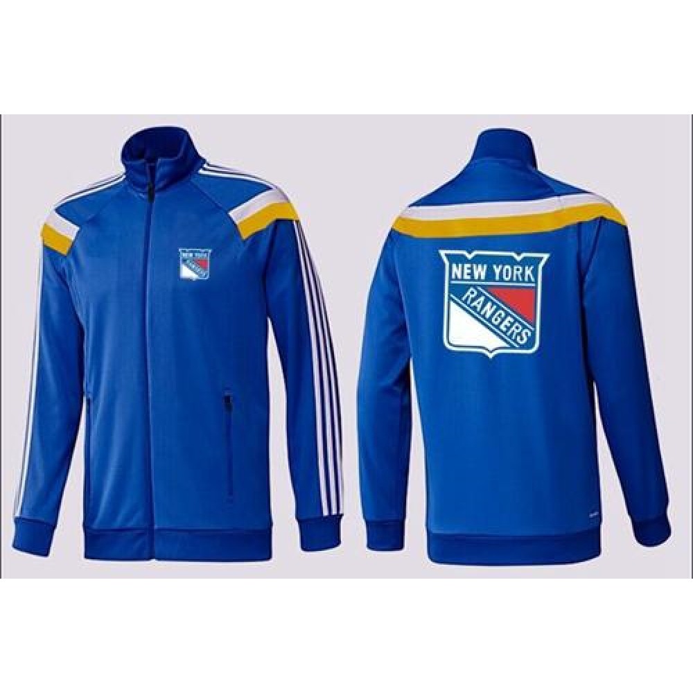 NHL New York Rangers Zip Jackets Blue-4 1