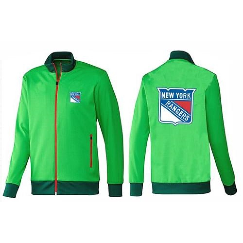 NHL New York Rangers Zip Jackets Green 1
