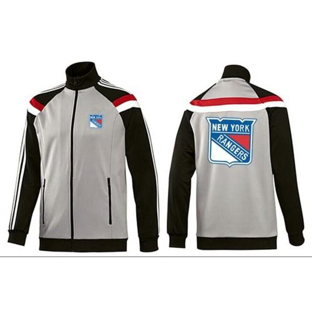 NHL New York Rangers Zip Jackets Grey 1