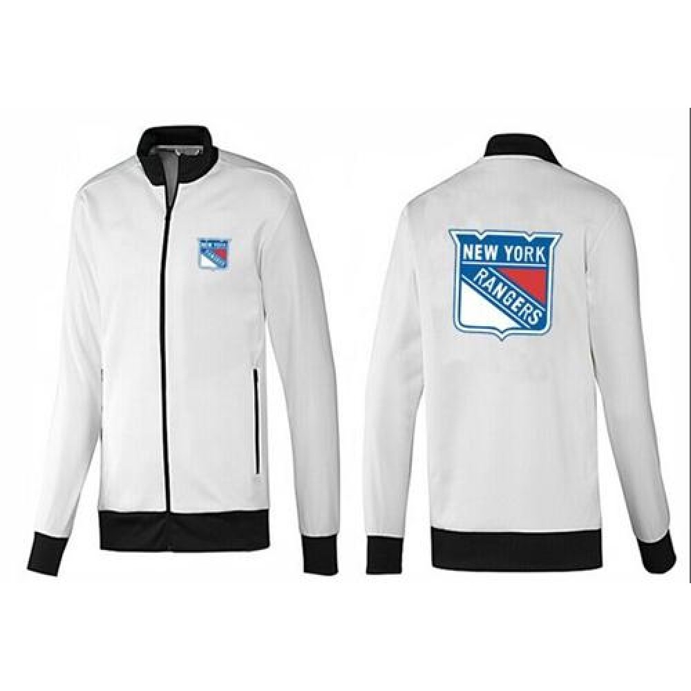 NHL New York Rangers Zip Jackets White-1 1