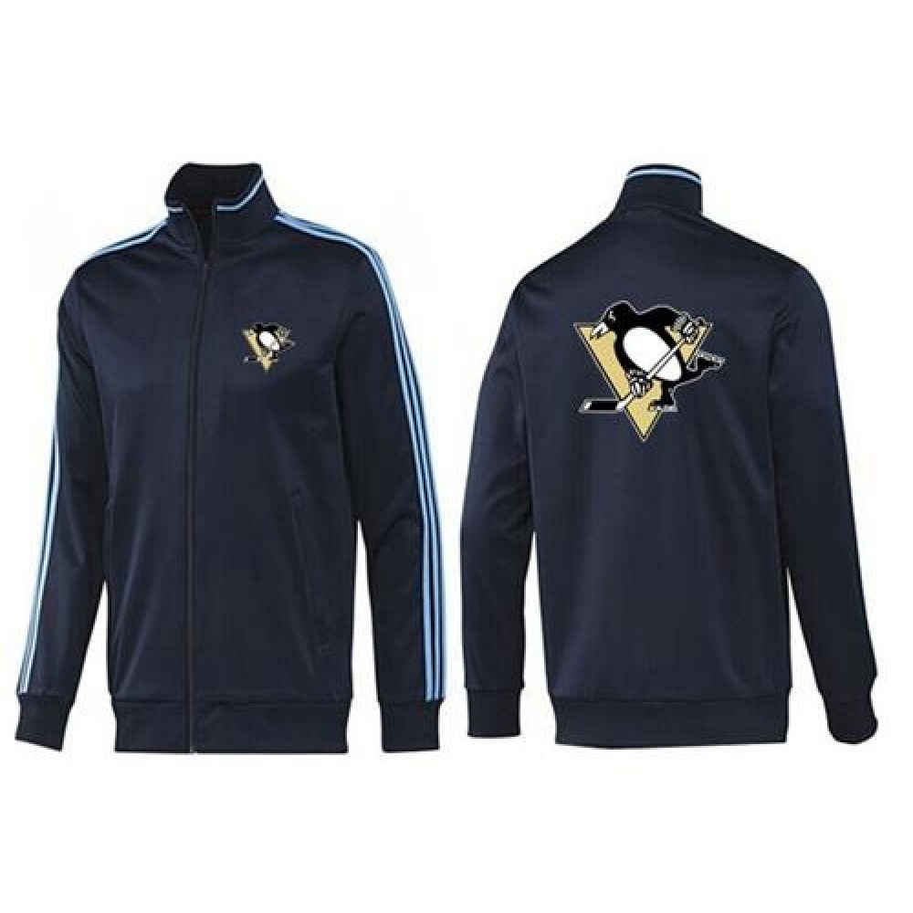 NHL Pittsburgh Penguins Zip Jackets Dark Blue 1