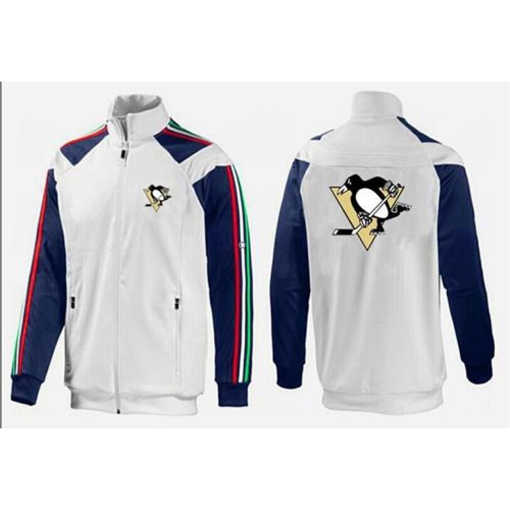 NHL Pittsburgh Penguins Zip Jackets White-1 1