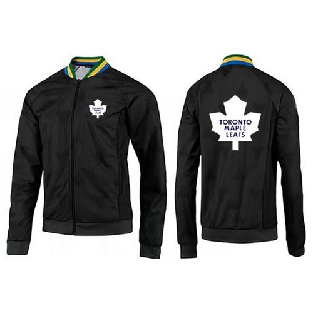 NHL Toronto Maple Leafs Zip Jackets Black-3 1