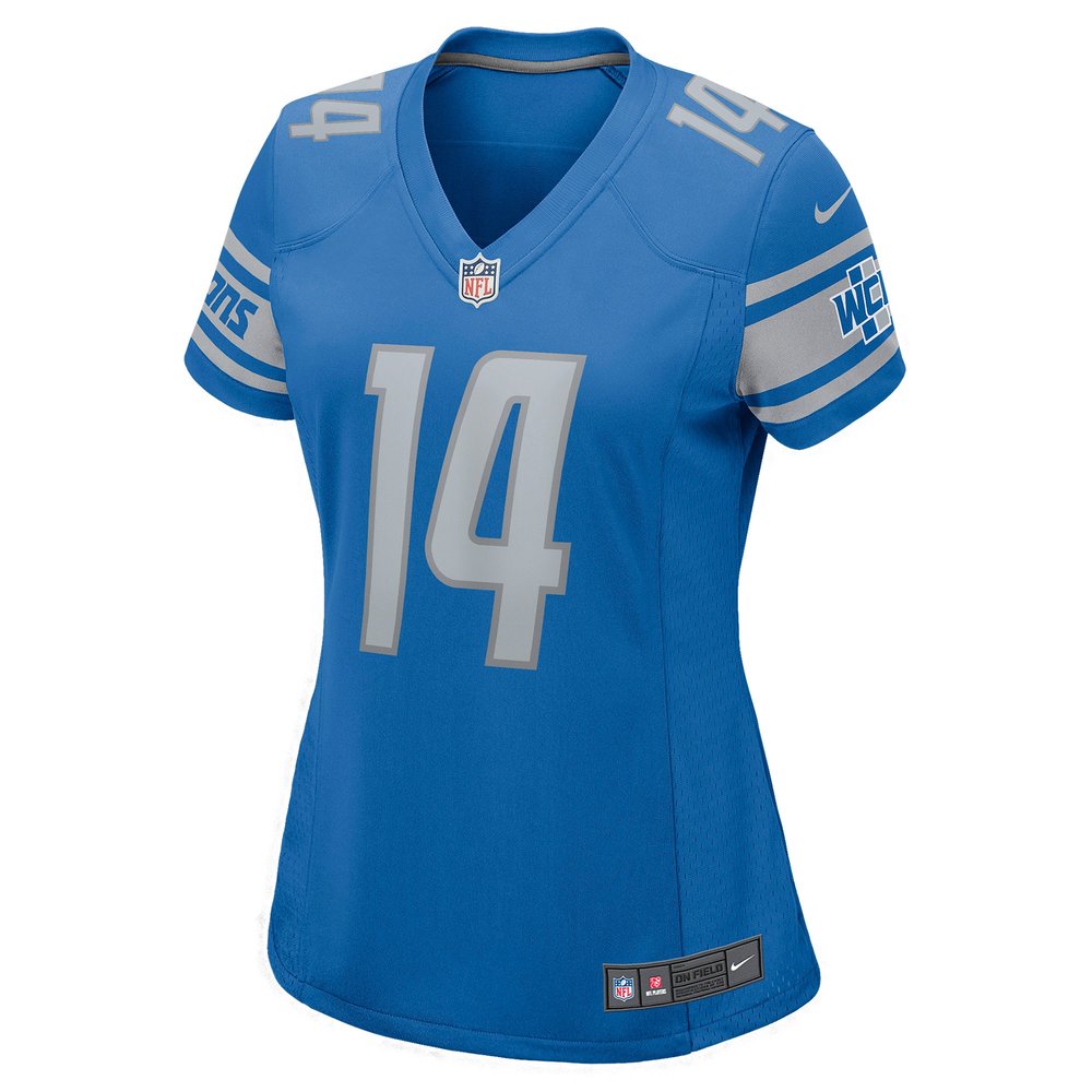 Women's Detroit Lions #14 Amon-Ra St. Brown Blue Game Player Jersey 2