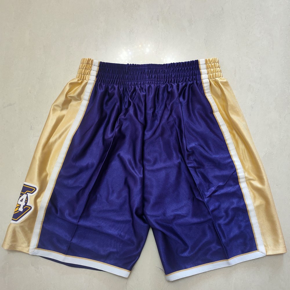 Los Angeles Lakers Purple Shorts 4