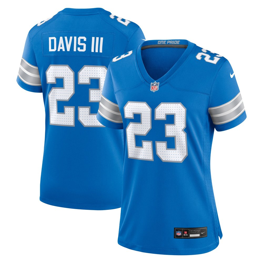 Women's Detroit Lions Carlton Davis III Blue Game Jersey 1