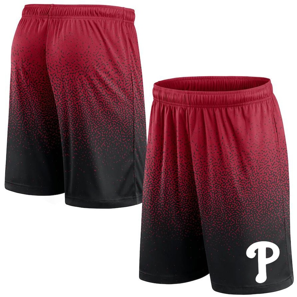 Philadelphia Phillies Graduated Red Shorts 1
