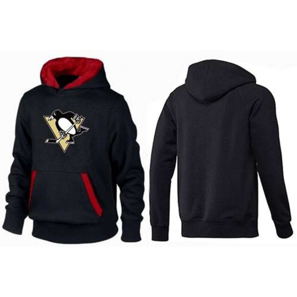 Pittsburgh Penguins Pullover Hoodie Black & Red 1