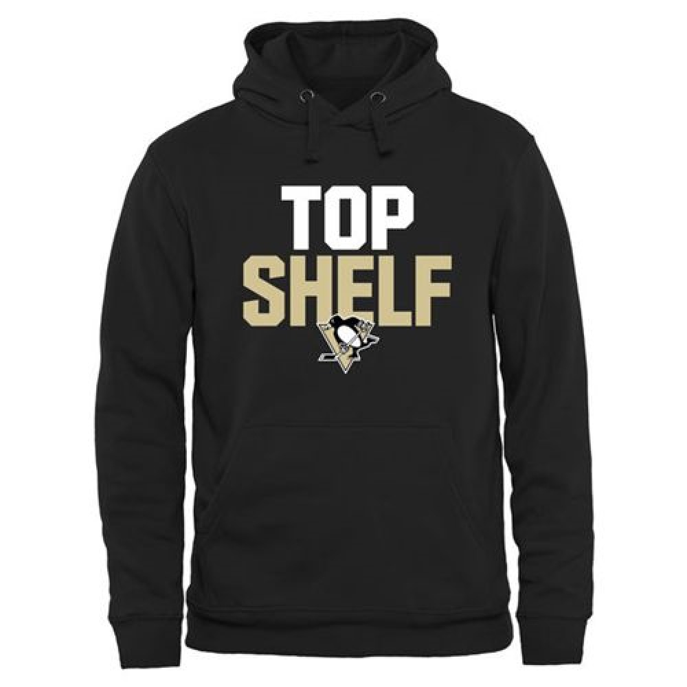 Pittsburgh Penguins Top Shelf Pullover Hoodie Black 1