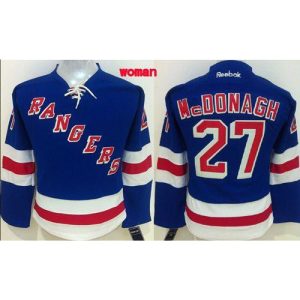 Rangers #27 Ryan McDonagh Blue Home Women's Stitched NHL Jersey