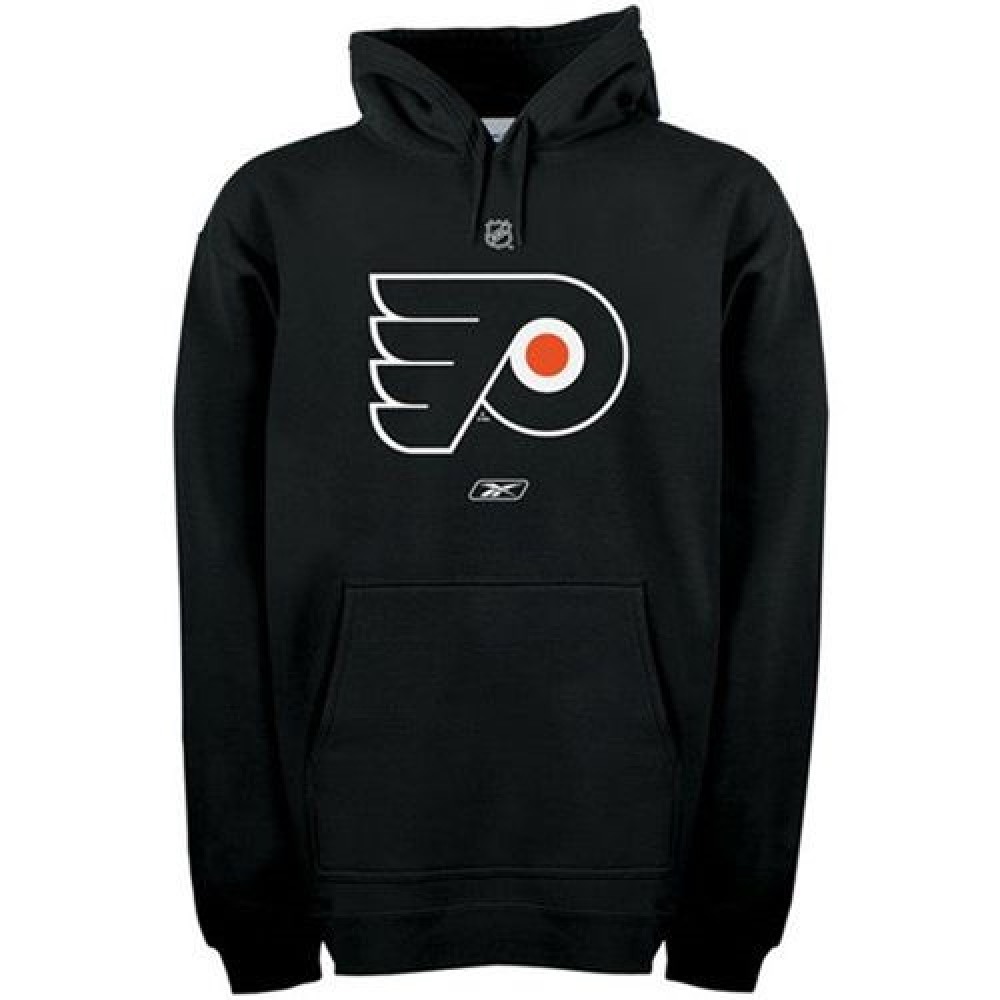 Reebok Philadelphia Flyers Primary Logo Pullover Hoodie Black 1