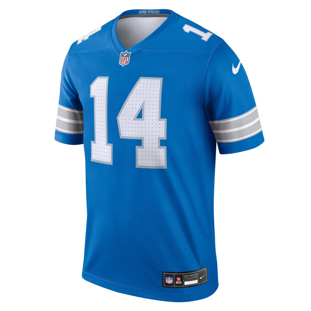 Men's Detroit Lions #14 Amon-Ra St. Brown Blue Legend Jersey 2