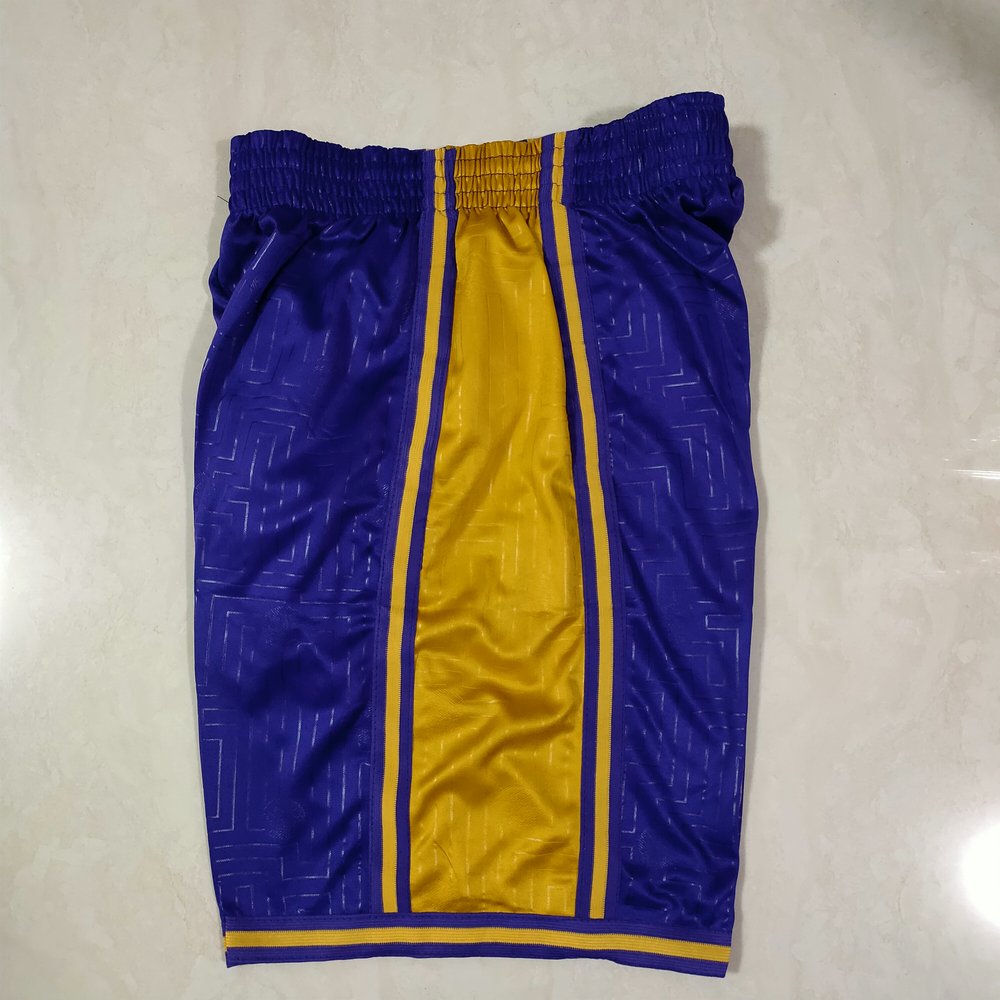 Los Angeles Lakers Purple Shorts 3