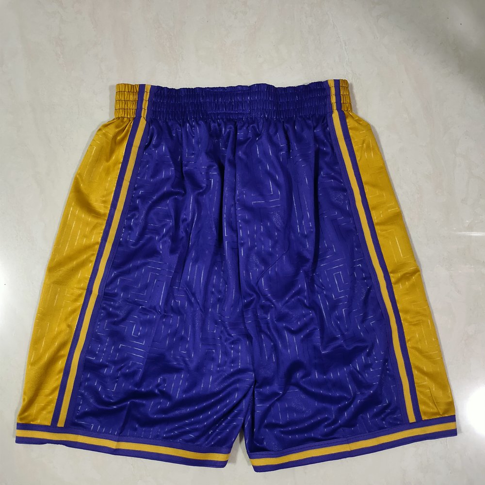 Los Angeles Lakers Purple Shorts 4