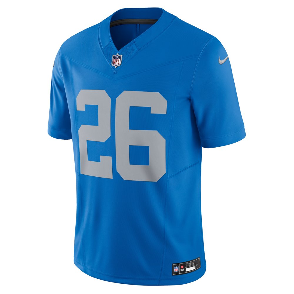Men's Detroit Lions #26 Jahmyr Gibbs Blue Vapor F.U.S.E. Alternate Limited Jersey 2