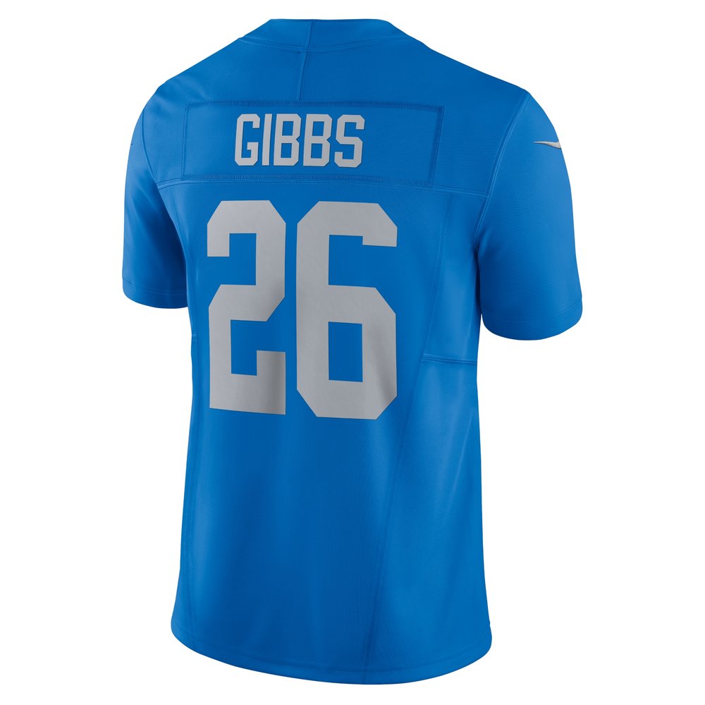 Men's Detroit Lions #26 Jahmyr Gibbs Blue Vapor F.U.S.E. Alternate Limited Jersey 3