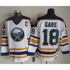 Sabres #18 Danny Gare White CCM Throwback Stitched NHL Jersey