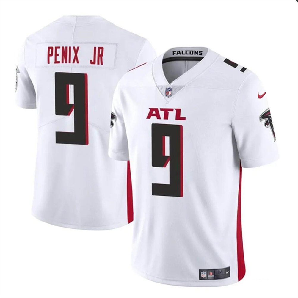 Youth Atlanta Falcons #9 Michael Penix Jr White 2024 Draft Vapor Untouchable Limited Stitched Football Jersey 1