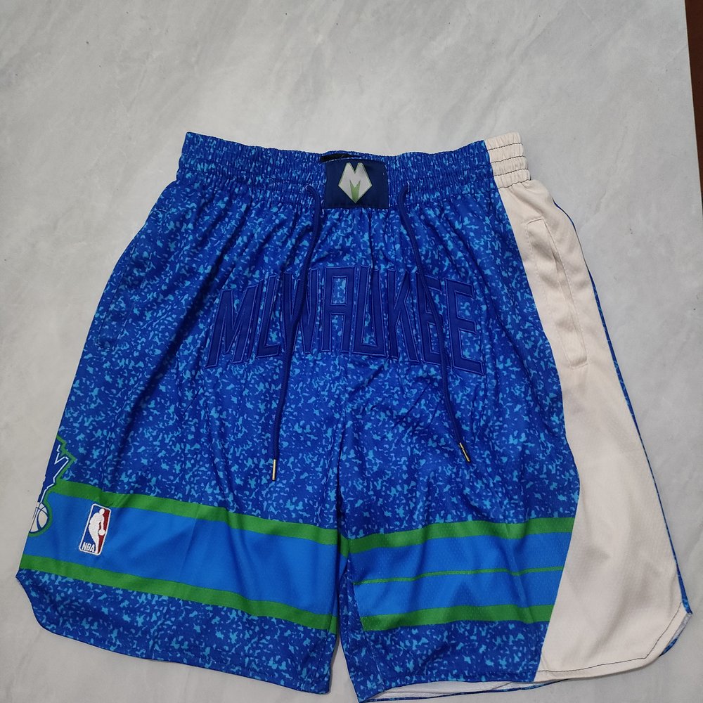 Milwaukee Bucks Blue Shorts 1