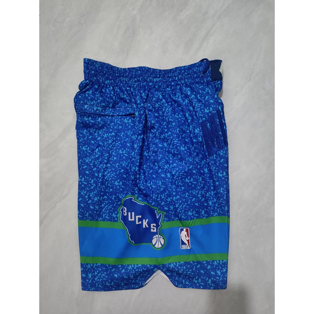 Milwaukee Bucks Blue Shorts 2