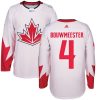 Team CA. #4 Jay Bouwmeester White 2016 World Cup Stitched NHL Jersey