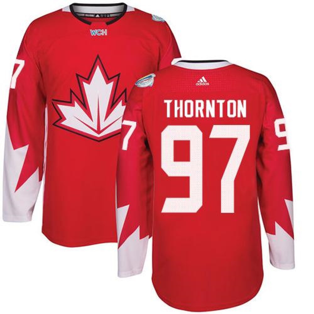 Team CA. #97 Joe Thornton Red 2016 World Cup Stitched NHL Jersey 1