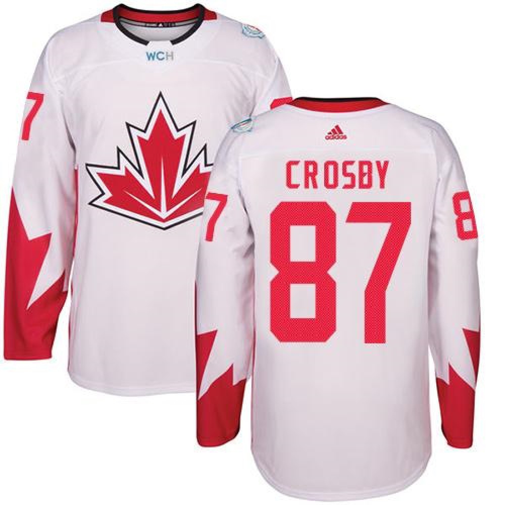 Team Canada #87 Sidney Crosby White 2016 World Cup Stitched Youth NHL Jersey 1