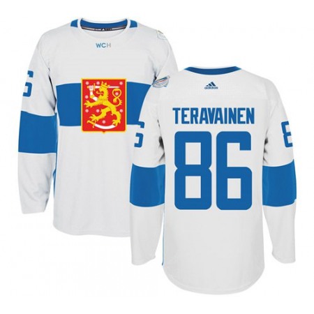 Team Finland #86 Teuvo Teravainen White 2016 World Cup Stitched NHL Jersey 1