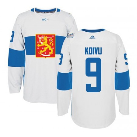 Team Finland #9 Mikko Koivu White 2016 World Cup Stitched NHL Jersey 1